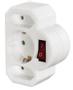 HAMA Multi Socket 3-fold adapter with switch white