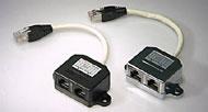 OEM RJ45 STP T-Ledd Data/Data m. kabel For STP og UTP Cat.5/ 100Mb splitter (679-U)