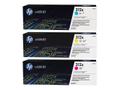 HP 312A 3-pack cyan/magenta/gul original LaserJet tonerkassetter