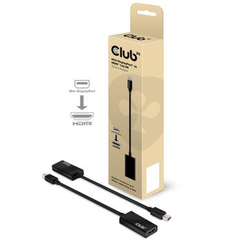 CLUB 3D Mini DisplayPort 1.1 til HDMI 1.4 VR Ready (CAC-1156)