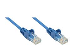 DIGITUS CAT5EU-UTP PAT.CABLE 0.5 M BLUECU PVC AWG 26/7  NS