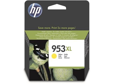HP Blækpatron HP F6U18AE No. 953XL gul 1,6K v5% Passer til:HP OfficeJet Pro 8210 / 8218 / 8710/ 8715 / 8718 / 8719 / 8720 / 8725 / 8730 / 8740 and HP OfficeJet Pro 7740 WF (F6U18AE)