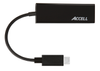 ACCELL sovitin USB-C - Gigabit Ethernet, WOL, Auto MDIX, 0,15, musta (U187B-001B)