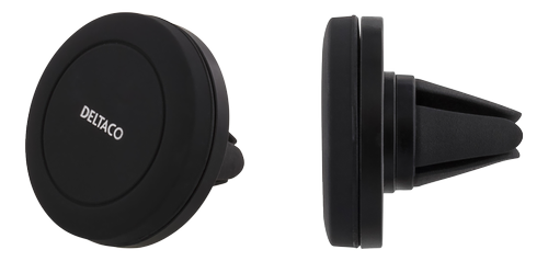 DELTACO air vent car holder with magnet, for smartphones,  black (ARM-236)