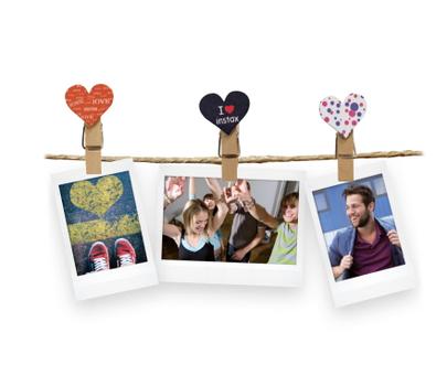 FUJI Instax Design Clips 10-Pack  Heart (70100127833)