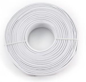 GEMBIRD flat telephone cable stranded wire 100m, white (TC1000S-100M)