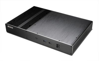 AKASA Galileo T Ultralille formfaktor Thin mini ITX Ingen strømforsyning Sort (A-ITX23-M1B)