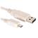 VALUE USB kabel, Type A han / micro B han - hvid - 0,8 m.