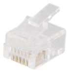 DELTACO Modular Connector 6P6C RJ12, 20-pack (MD-2A)
