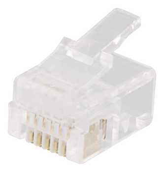DELTACO Modular Connector 6P6C RJ12, 20-pack (MD-2A)