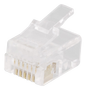 DELTACO Modular Connector 6P6C RJ12, 20-pack