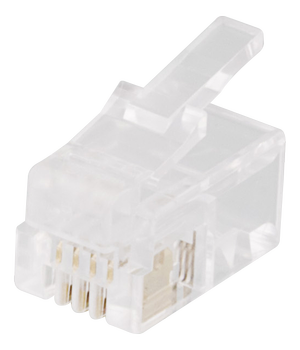 DELTACO Modular connector 6P / 4C RJ12 20-pack (MD-1A)