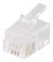 DELTACO Modular connector 6P / 4C RJ12 20-pack