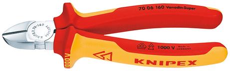 Knipex Diagonal Cutter chrome plated 160 mm