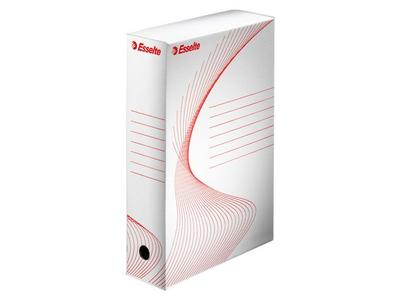 ESSELTE Arkivæske Esselte 80mm hvid pakke a 10 (128003)