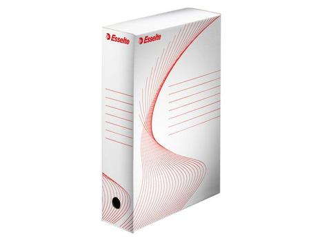ESSELTE Arkivboks ESSELTE 80mm hvit (10) (128003)