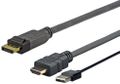 VIVOLINK Pro HDMI+USB to DP 1 Meter