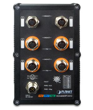 PLANET IP67-rated Industrial L2+ (IGS-604HPT-M12)