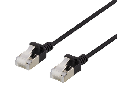 DELTACO Slim U/FTP LSZH 1m black (UFTP-1027)