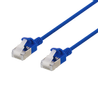 DELTACO Slim U/FTP CAT/6A LSZH 1m blue