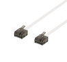 DELTACO Flat CAT/6A U/UTP  1m White