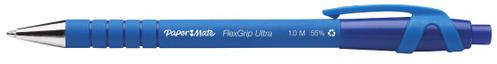 PAPERMATE Flexgrip Ultra Retractable Blue , Medium point, line width 0,5 mm (S0190433*12)