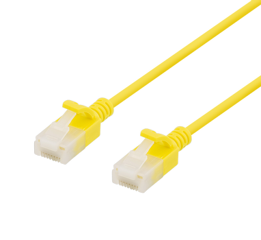 DELTACO Slim U/UTP LSZH 50cm yellow (UUTP-1013)