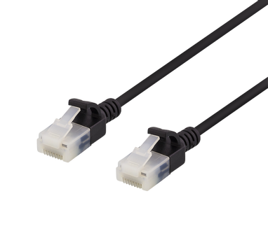 DELTACO Slim U/UTP LSZH 50cm black (UUTP-1017)