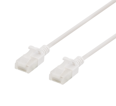 Deltaco koblingskabel - 50 cm - hvit (UUTP-1018)