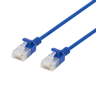 DELTACO Slim U/UTP LSZH 50cm blue