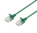 DELTACO Slim U/UTP CAT/6A LSZH 30cm green