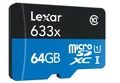 LEXAR Flash card Micro-SD 64GB  633x