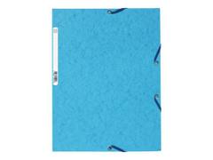 EXACOMPTA Strikkmappe EXACOMPTA A4 3 kl 400g l.blå