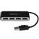 STARTECH 4-Port Portable USB 2.0 Hub with Built-in Cable - hub - 4 ports USB hub - 4 ports - Sølv (ST4200MINI2)