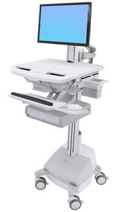 ERGOTRON STYLEVIEW CART WITH LCD PIVOT SLA POWERED DOUBLE DRAWER CH CRTS (SV44-13A1-C)