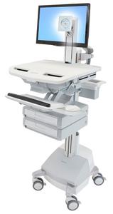 ERGOTRON STYLEVIEW CART WITH LCD PIVOT SLA POWERED 2 DRAWERS CH CRTS (SV44-1321-C)