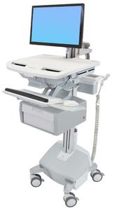 ERGOTRON STYLEVIEW CART WITH LCD ARM LIFE POWERED TALL DRAWER CH CRTS (SV44-12B2-C)