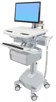 ERGOTRON STYLEVIEW CART WITH LCD ARM LIFE POWERED TALL DRAWER CH PERP (SV44-12B2-C)