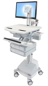ERGOTRON STYLEVIEW CART WITH LCD PIVOT SLA POWERED 4 DRAWERS CH CRTS (SV44-1341-C)