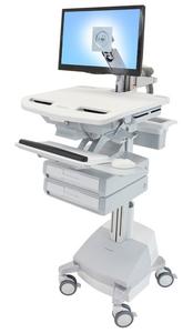 ERGOTRON STYLEVIEW CART WITH LCD ARM SLA POWERED 2 DRAWERS CH CRTS (SV44-1221-C)