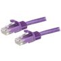 STARTECH 1.5 M CAT6 CABLE PURPLE SNAGLESS - 24 AWG COPPER WIRE CABL (N6PATC150CMPL)