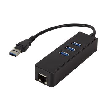 LOGILINK USB 3.0 3-Port Hub LogiLink mit Gigabit Adapter (UA0173A)