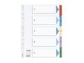 ESSELTE REGISTER KARTONG A4 1-5 PLASTFÖRSTÄRKTA FLIKAR 20-PACK