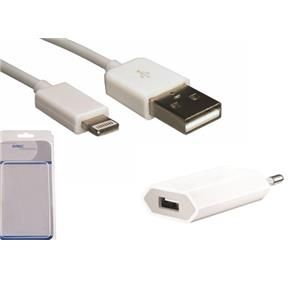 1MAG iPhone 5 Lightning Kabel med USB Ladeadapter  hvit (IP-L1PW-K)