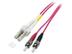 MCAB LWL DUPLEX JUMPER LC/ST 50/125 1M, OM4, LSZH, VIOLETT CABL