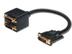 MCAB DVI Y-SPLITTER CABLE 20CM BLAC