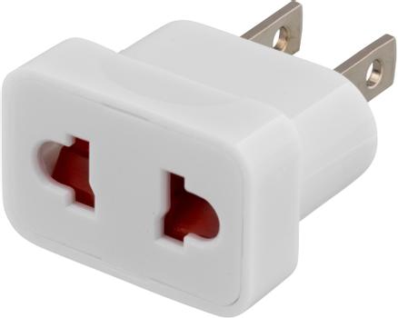 DELTACO travel adapter, connect EU / AUS / CH devices to US sockets, non-jor (GT-400)