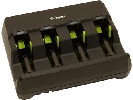 ZEBRA 4 SLOT BATTERY CHARGER FOR 3600 SERIES BATTERY, POWER SUPPLY & AC LINE CORD ORDERED SEPARATELY (SAC3600-4001CR)
