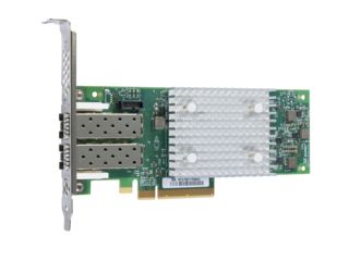 Hewlett Packard Enterprise StoreFabric SN1100Q 16Gb Dual Port - Host bus adapter - PCIe 3.0 low profile - 16Gb Fibre Channel x 2 - for ProLiant DL325 Gen10, DL345 Gen10, DL365 Gen10, DX360 Gen10, XL220n Gen10, XL290n Gen10 (P9D94A)