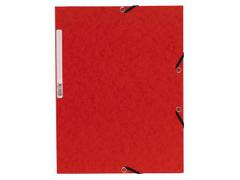 EXACOMPTA Strikkmappe EXACOMPTA A4 3 kl 355g rød